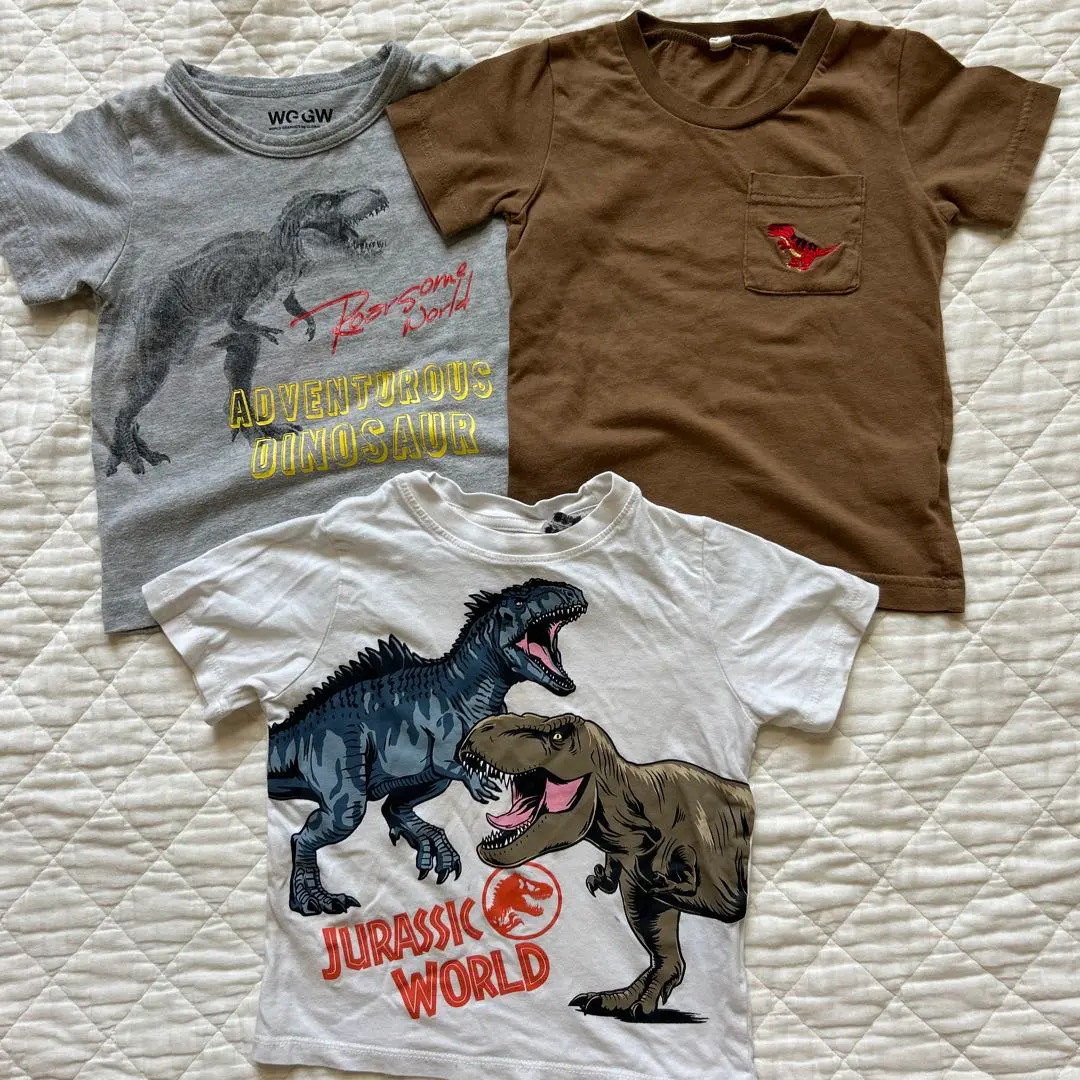 Thumbnail of Dinosaur T-shirts 90cm, 2T, set of 3, H&M, etc.