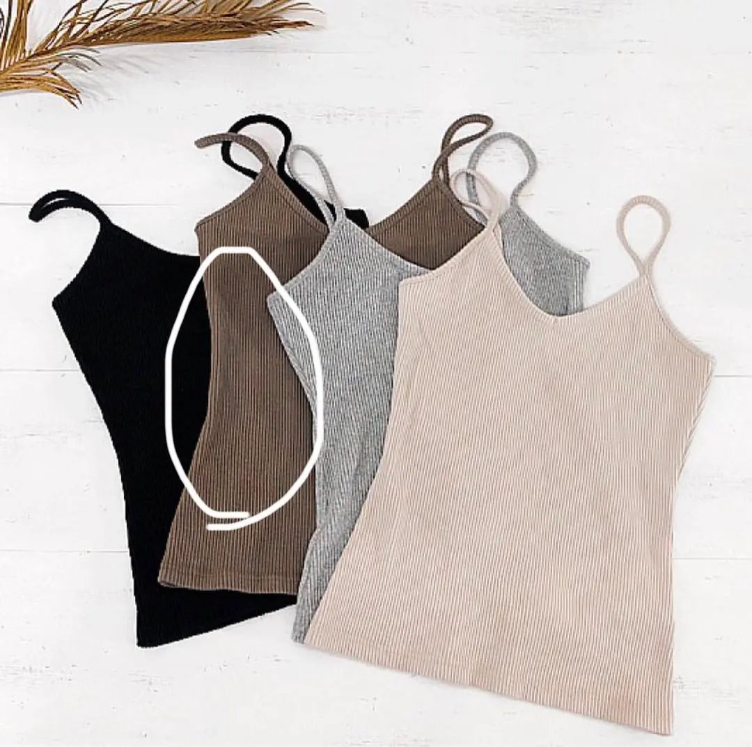【新品・未使用】room306contemporary キャミソール room306 CONTEMPORARY / Basic Rib Tank Tops