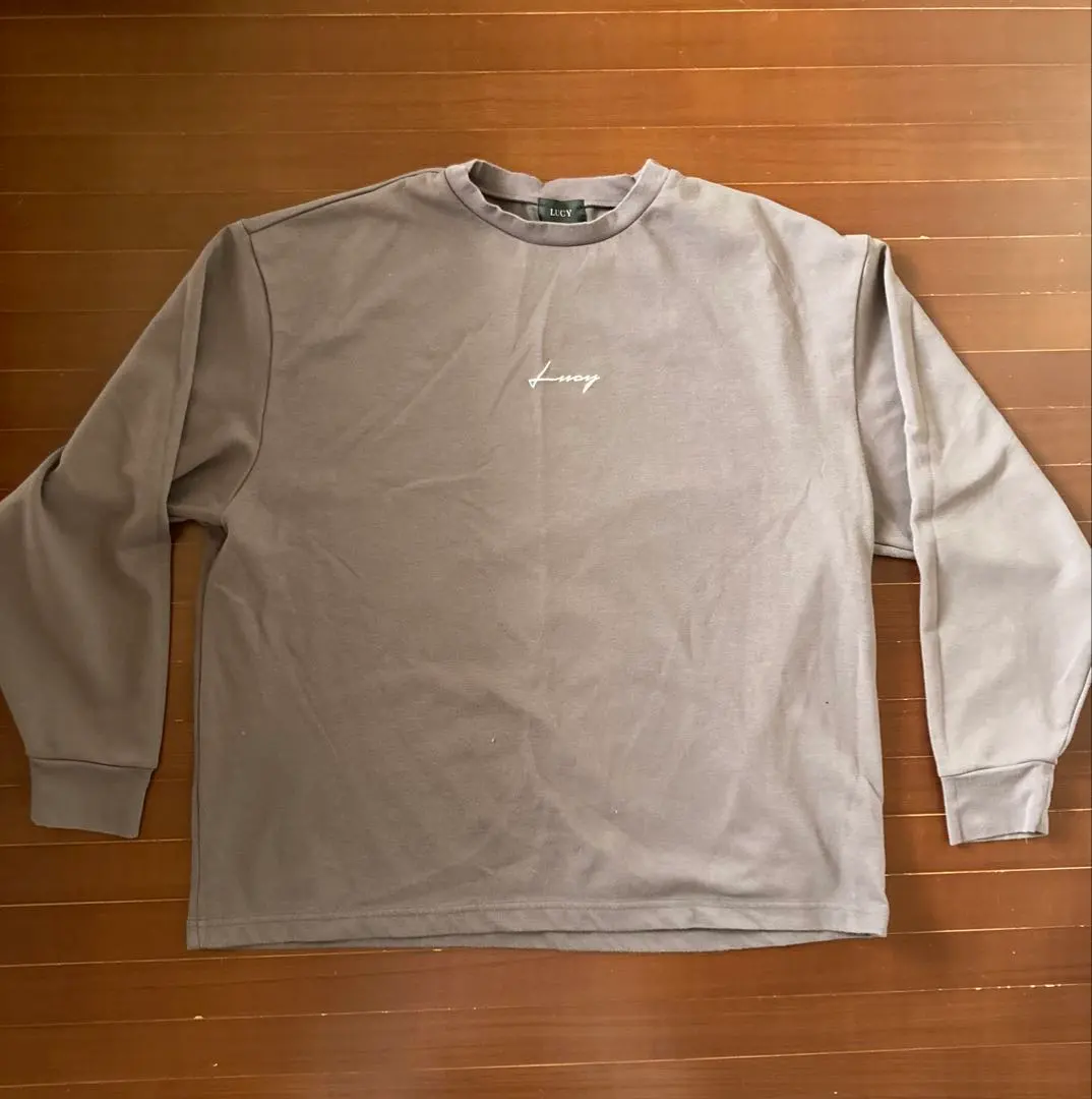 Thumbnail of LUCY Brown Long Sleeve Cut-and-Sew Top, Size M