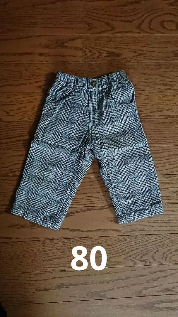 Thumbnail of Houndstooth pants, 80cm, for boys, autumn/winter