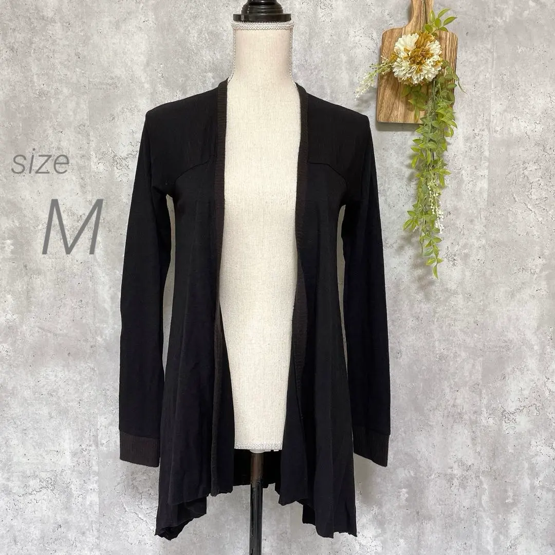 Thumbnail of 5 Five &N Long Cardigan 100% Wool Made in Japan Angora Blend Black M