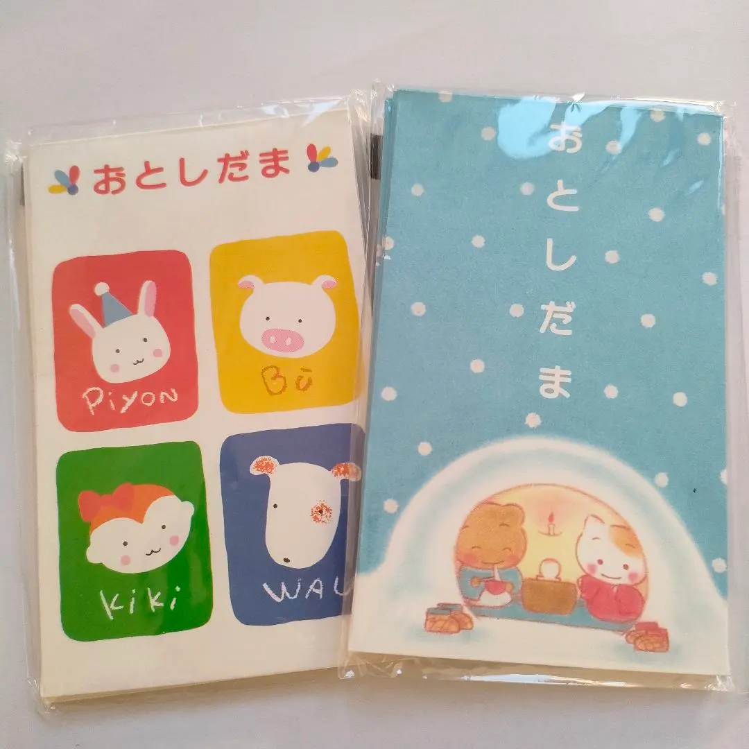 新年红包袋套装 平成复古 昭和复古 当时 稀有 动物 贴纸 压岁钱 的縮圖