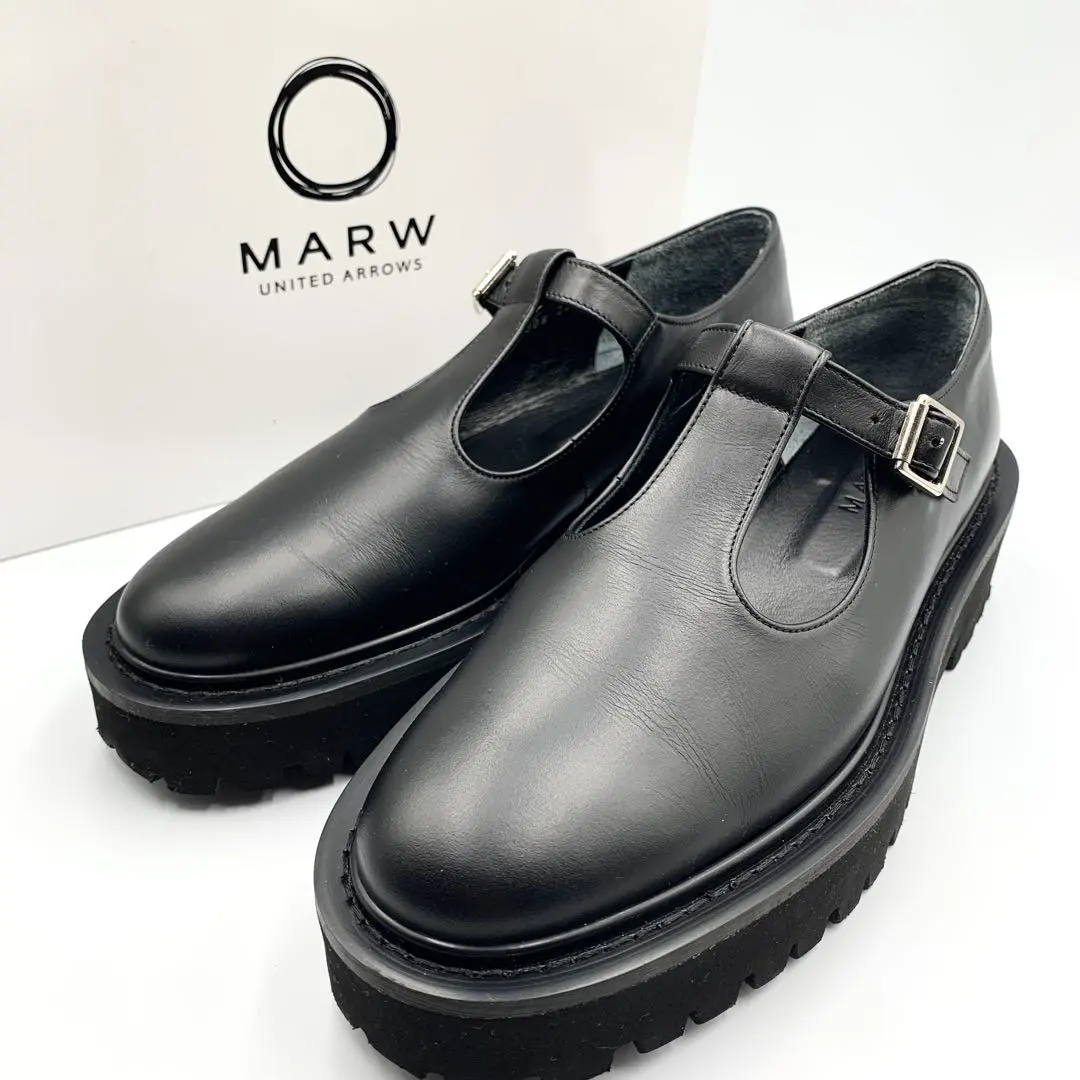 美品　マルゥユナイテッドアローズ　MARW (22.5) レザーローファー　厚底 中古・古着通販】MARW UNITED ARROWS (マルゥ ユナイテッド