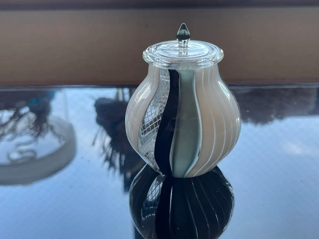 glass atelier えむに　蓋碗　Flow ペア　えむにガラス