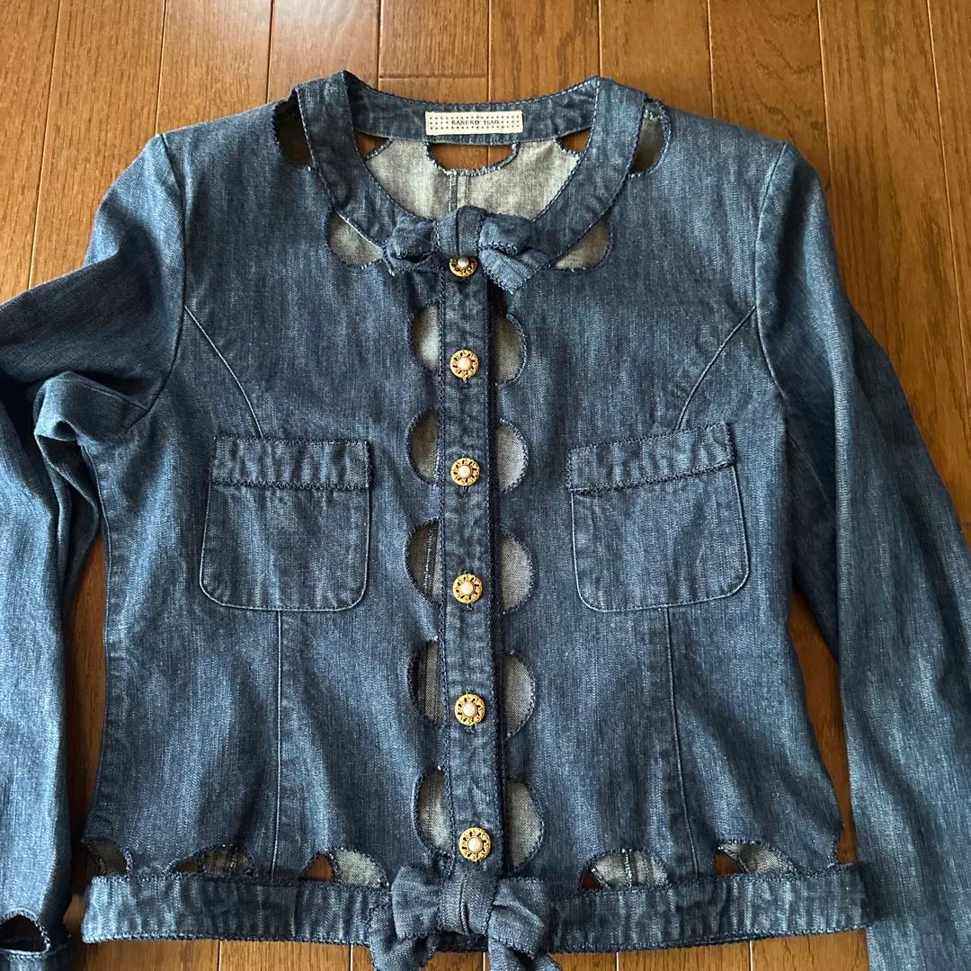 ワンダフルワールド　カネコイサオ　デニムジャケット 定価3万円 2025年最新】カネコイサオ レディース Gジャン・デニム