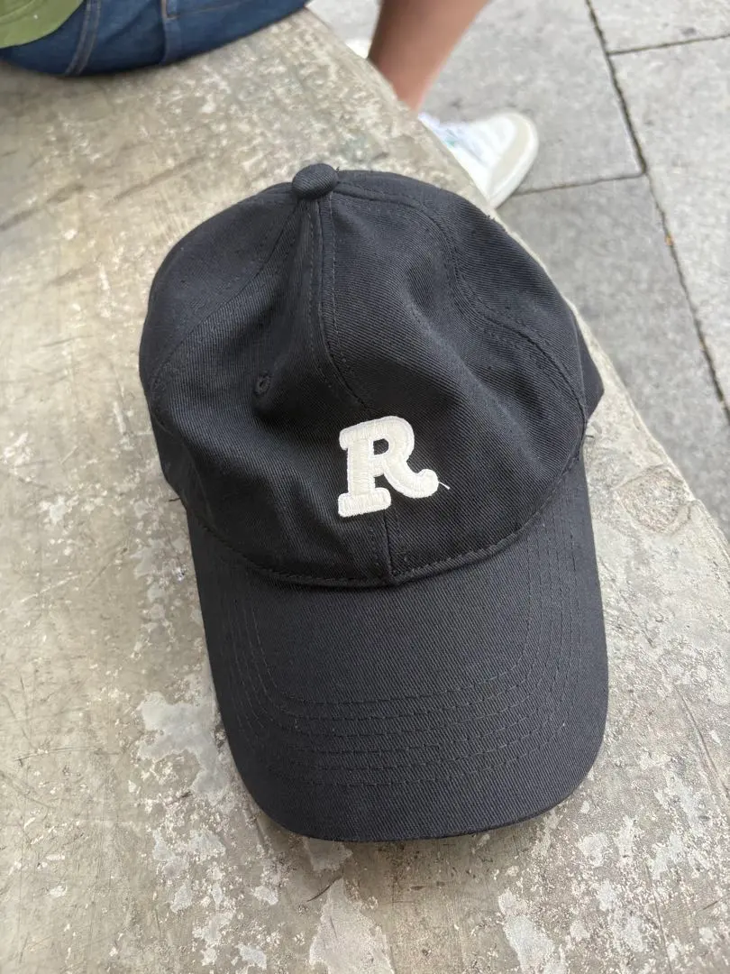 Thumbnail of Black cap with R embroidery