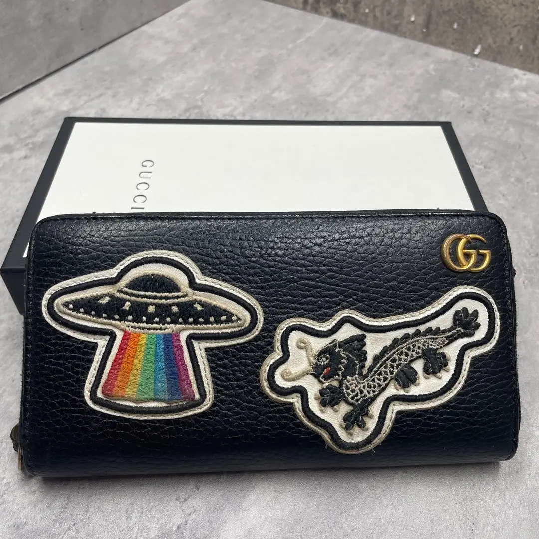 GUCCI グッチ 長財布 ナイトクーリエ UFO タイガー PVC GG柄 GUCCI グッチ 長財布 ナイトクーリエ UFO タイガー PVC GG柄