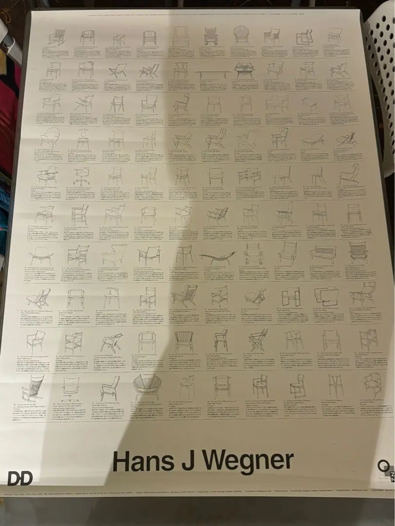 Hans J Wegner ハンスウェグナー　ポスター Hans J Wegner ハンスウェグナー ポスター