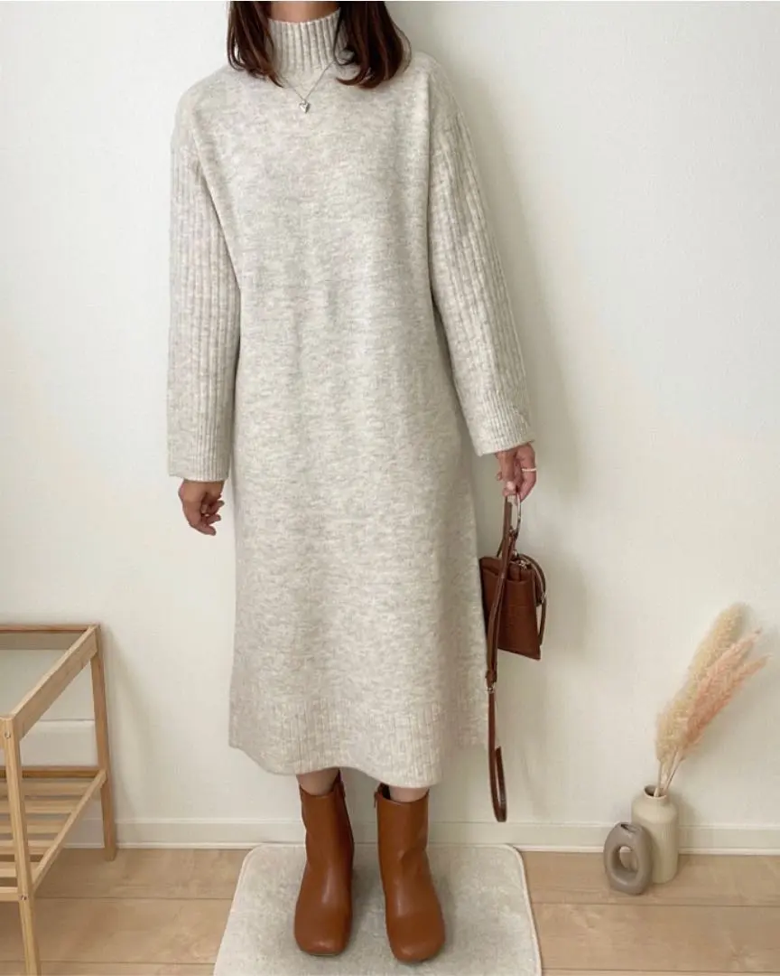 Thumbnail of GU/ High Neck Knit Dress
