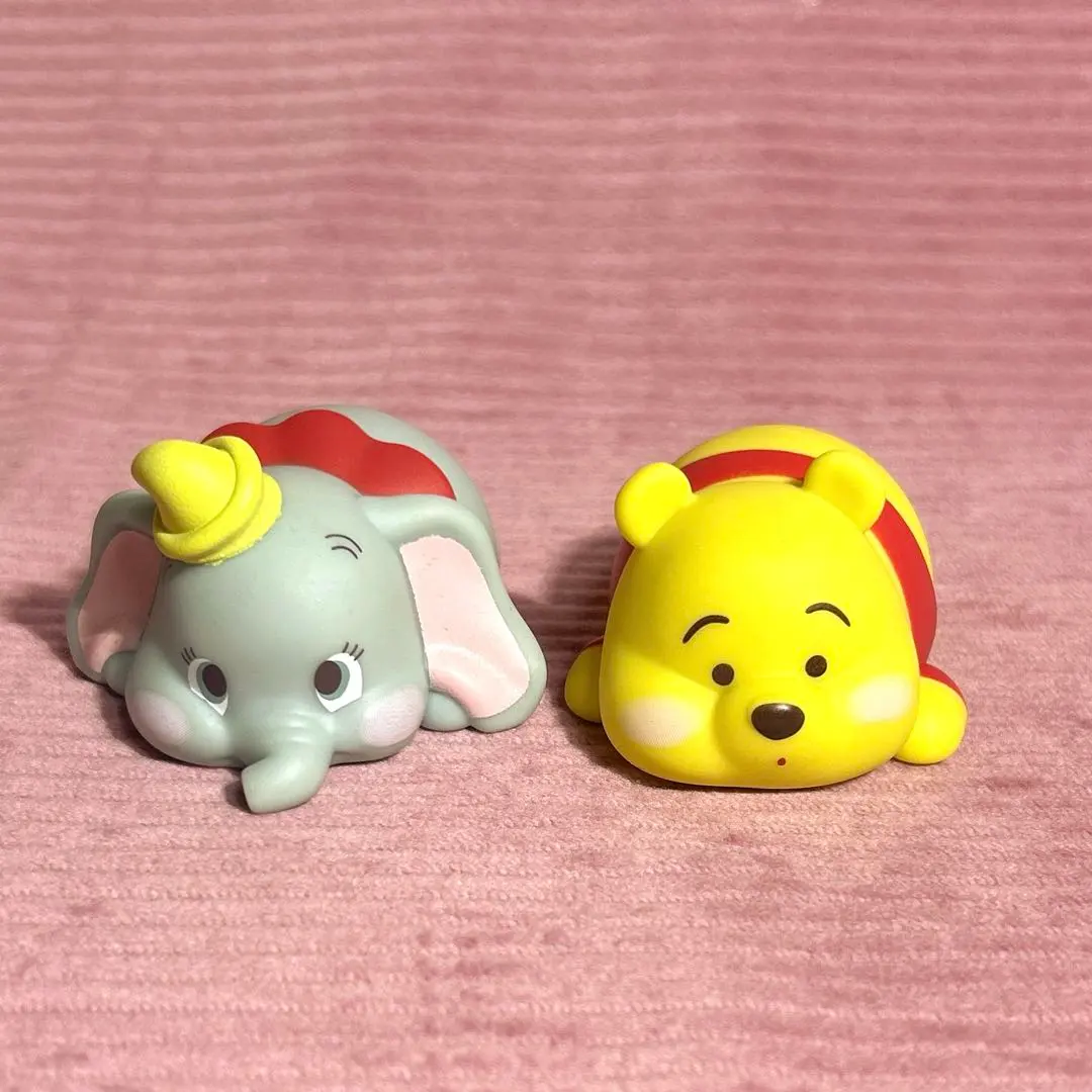 毛茸茸圓滾滾 小飛象 噗噗熊 2個一組 的縮圖