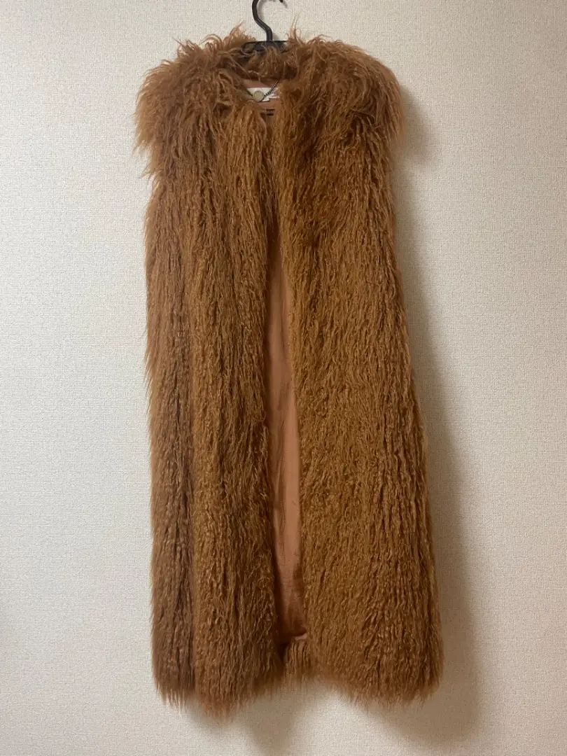 新品 STELLA MCCARTNEY ファーベスト ブラック