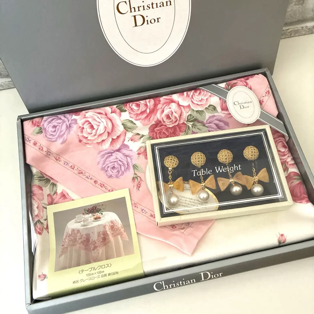 Christian Diorクリスチャンディオール ☆ テーブルクロス 希少 Christian Diorクリスチャンディオール ☆ テーブルクロス 希少