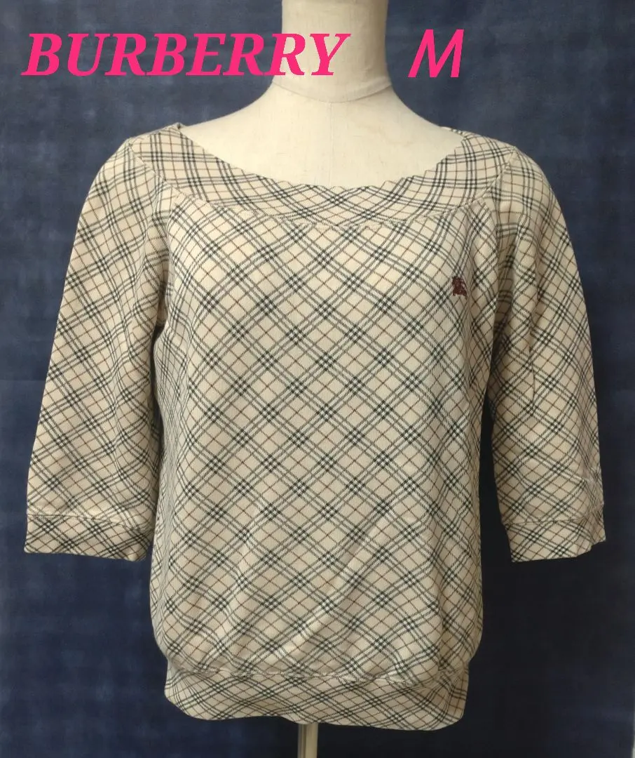 Thumbnail of ☺ Sale ☺ Burberry Boat Neck ④ Nova Check M