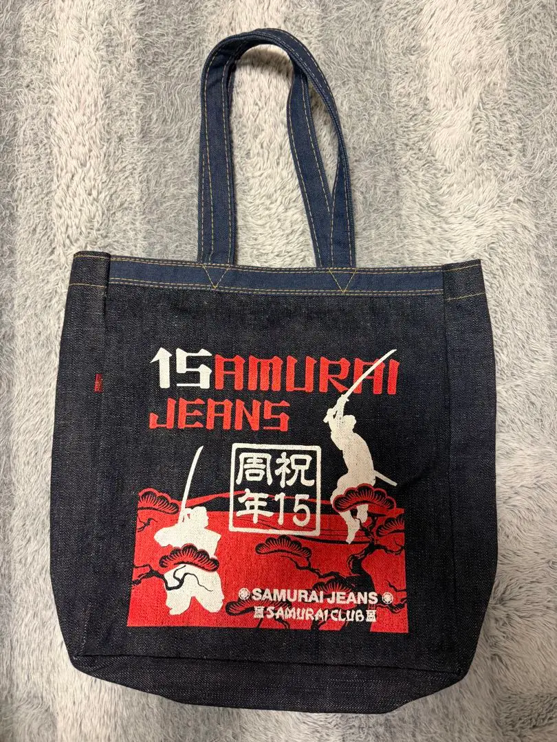 サムライジーンズ　トートバッグ　エコバッグ 等 未使用】SAMURAI JEANS サムライジーンズ デニムトートバッグ 其