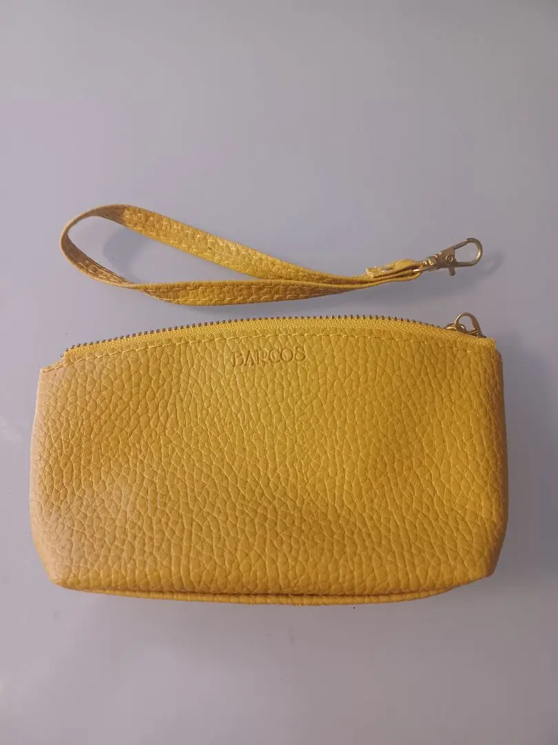 Thumbnail of Barcos Yellow Leather Pouch & Ribbon Tassel Keyholder Set