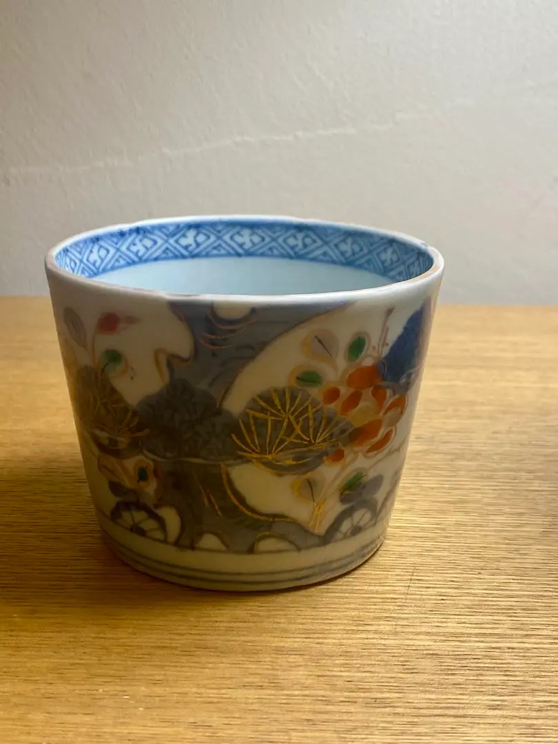 元禄伊万里　瑠璃輪花皿　鳳凰　金彩　松竹梅　裏梅文様　極上品　桐箱　26㎝ 元禄伊万里瑠璃輪花皿鳳凰金彩松竹梅裏梅文様極上品桐箱26㎝