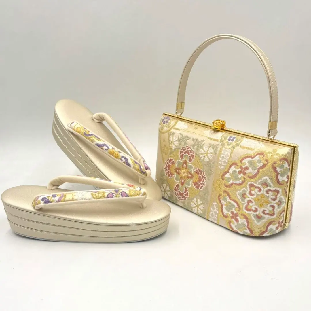 Thumbnail of Furisode Formal Nishijin Obi Fabric Bag & Zori Set 10171