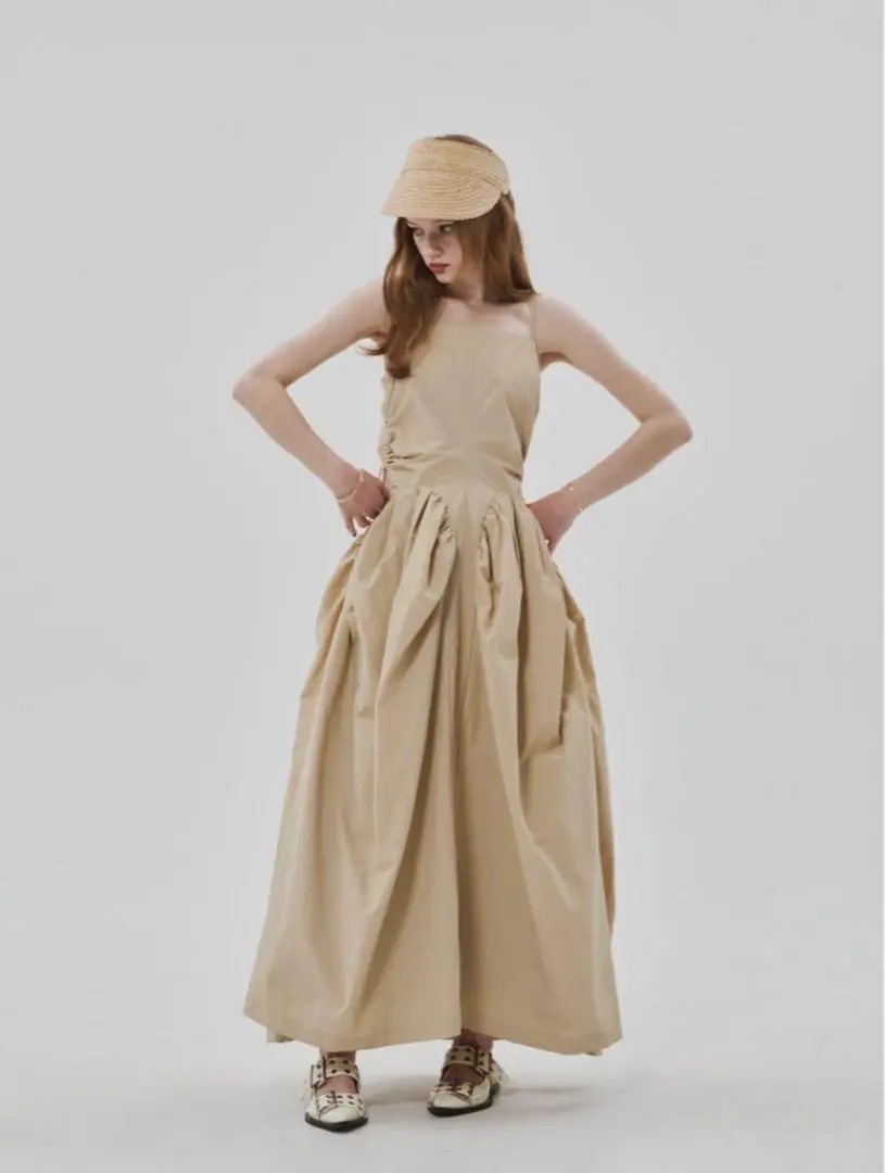 【完売品・新品タグ付き】Montauk Waist Gather Dress Montauk Waist Gather Dress – THE TOÉ