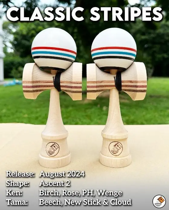 新品 シリアルけん玉 カートマンNewAcent2 アッシュ・チェリー 未使用 Cereal Kendama - MIDNIGHT MINT Ascent2 Shape