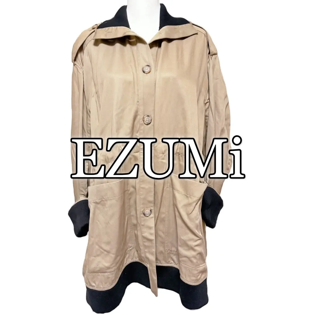 新品未使用品　和光　EZUMi     トレンチコート デニム調の春コートでおしゃれを更新｜ WAKO INDEX 201