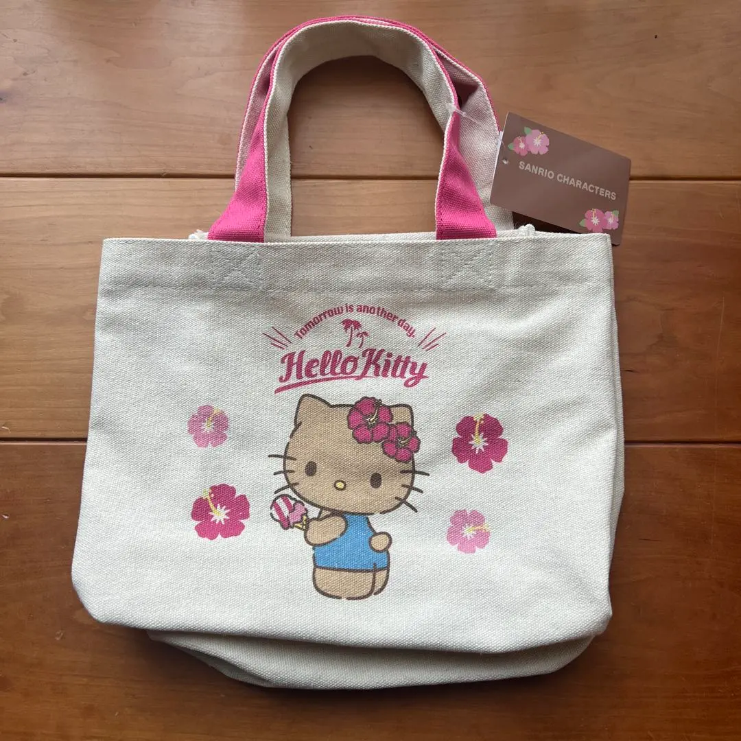 【全新未使用附標籤】しまむら 防曬Kitty 托特包 分隔包 的縮圖