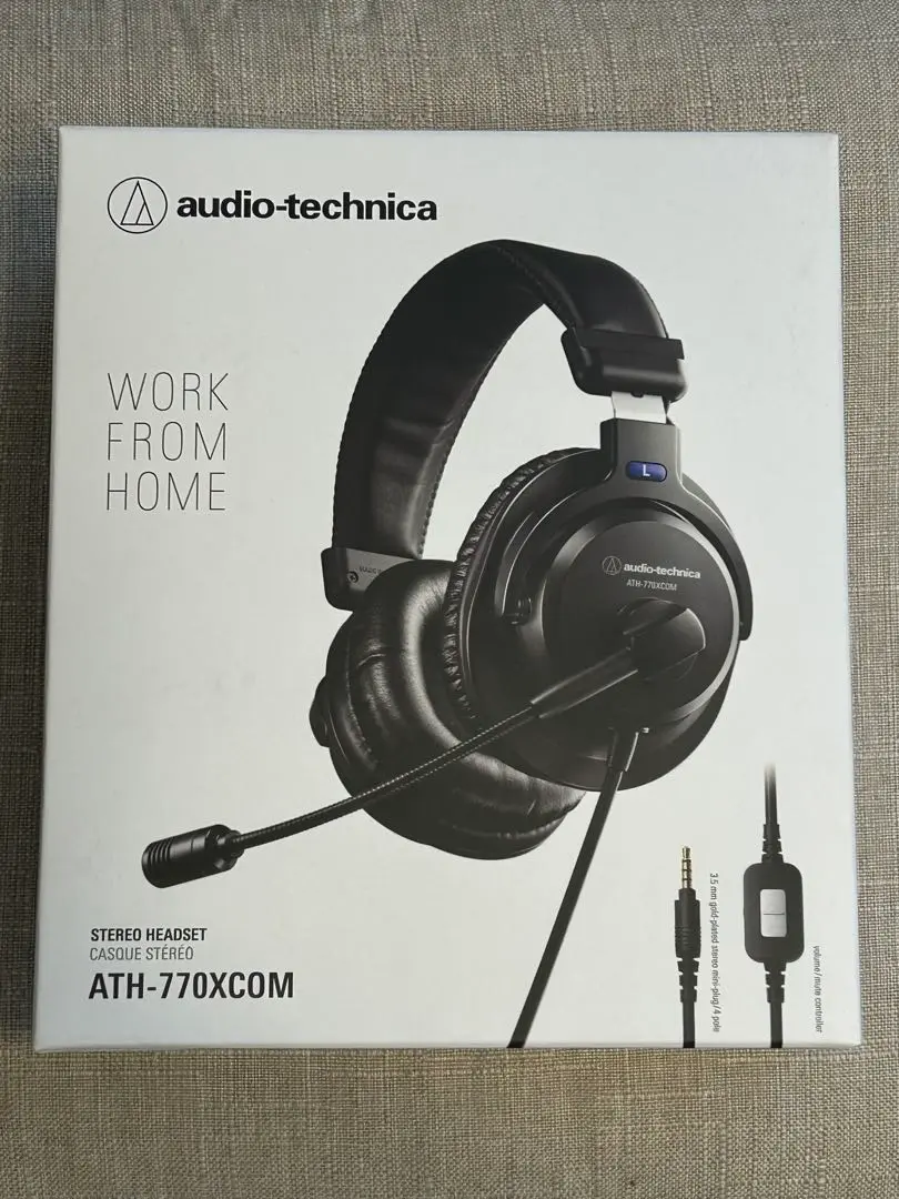 audio-technica ステレオヘッドセット ATH-770XCOM Amazon.com: audio-technica ATH-770XCOM Headset, Telework