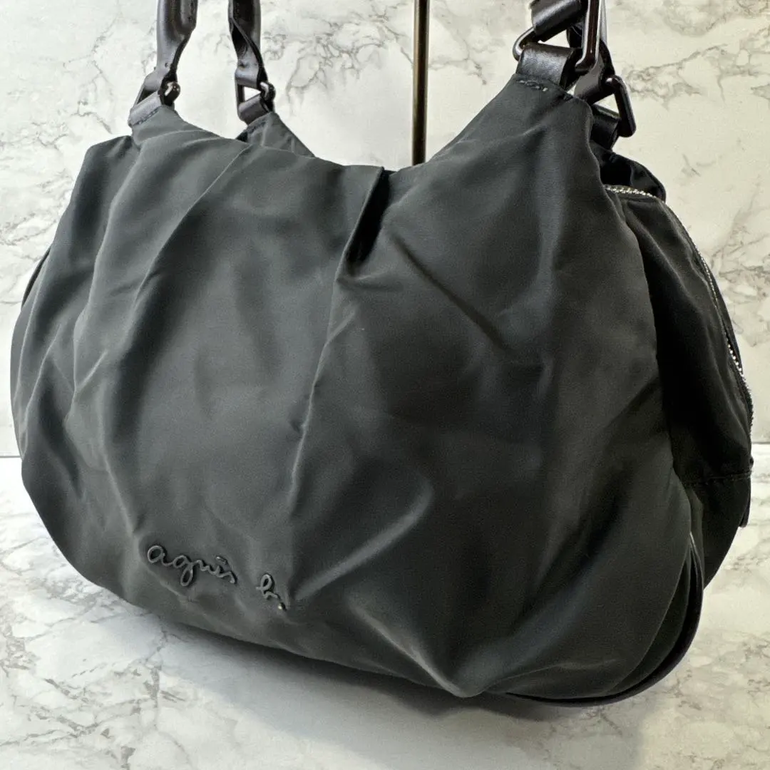 Thumbnail of agnes b. VOYAGE Agnes b. Nylon x Genuine Leather Handbag