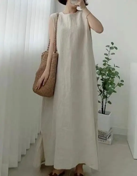 Thumbnail of Sleeveless maxi dress with side slits