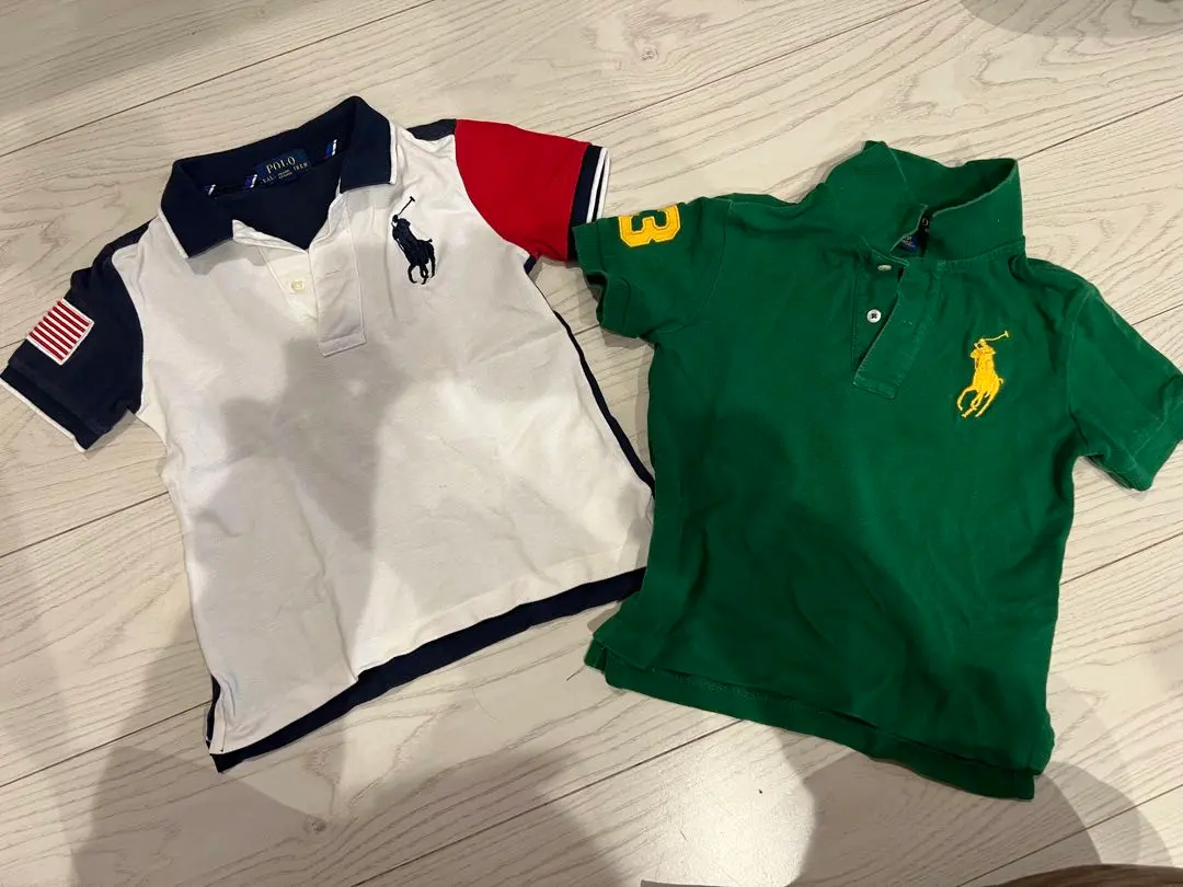 Thumbnail of Polo shirt set of 2, white and green