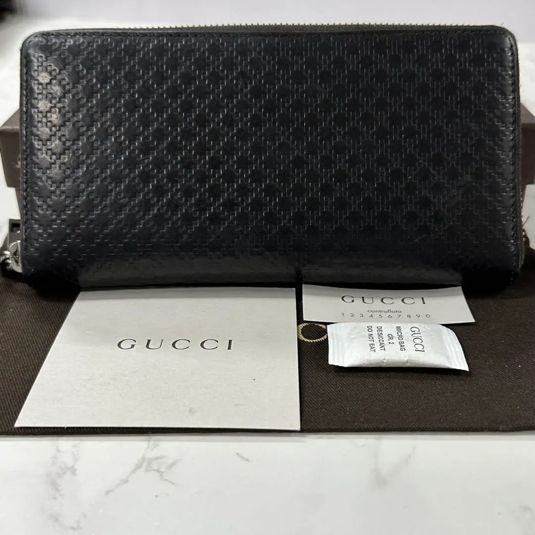 Thumbnail of Like New! Gucci GUCCI Wallet Long Wallet Diamante Round Fastener