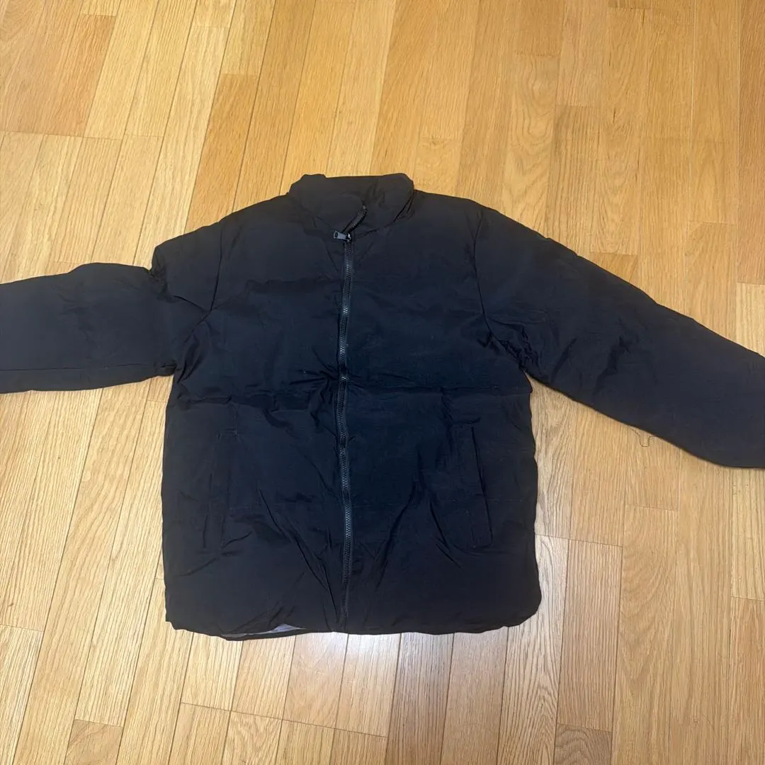 黑色羽絨外套 冬季加厚 L碼 的縮圖