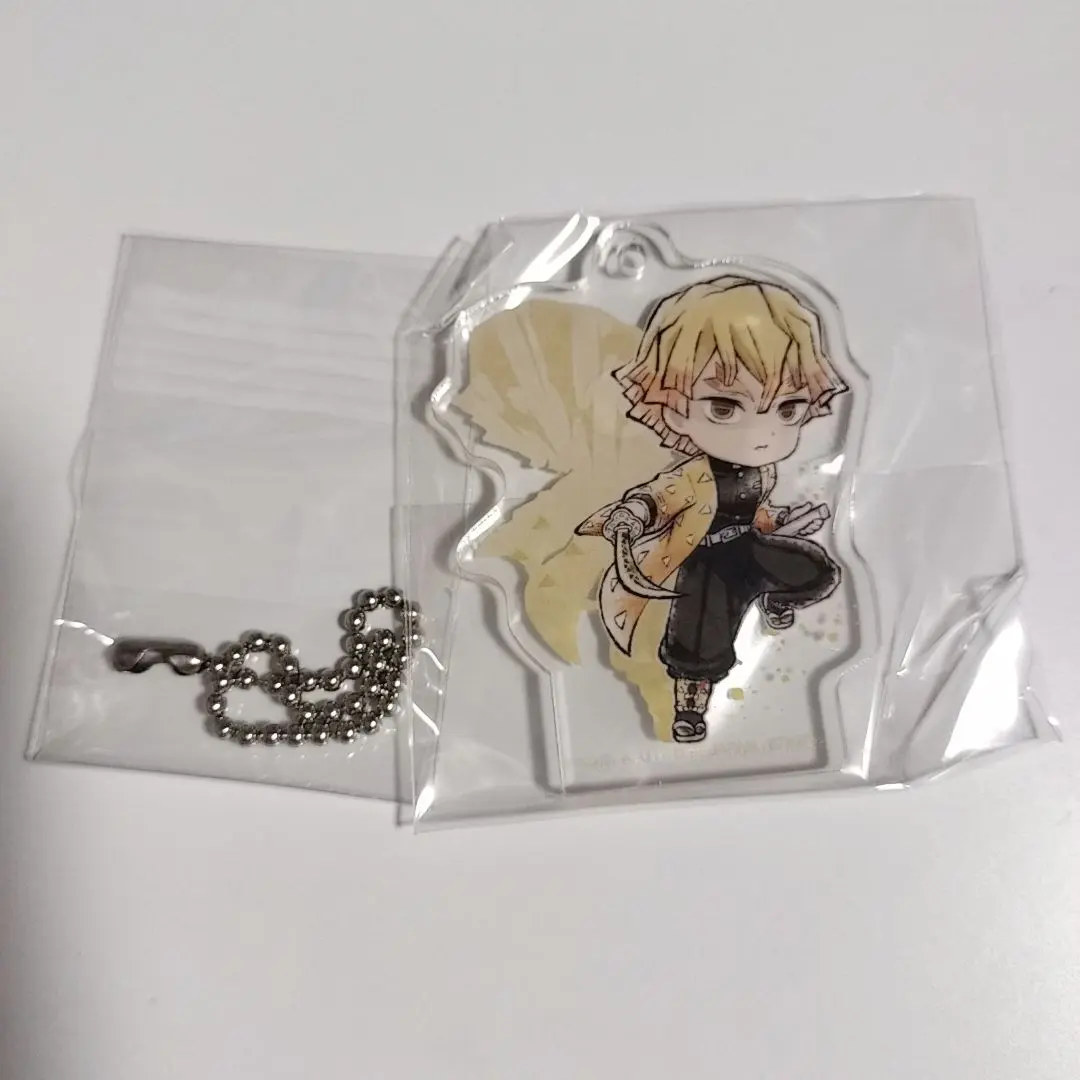 Thumbnail of Ichiban Kuji Demon Slayer: Kimetsu no Yaiba ~Brothers of Thunder~ F Prize: Kyun-Chara Acrylic Charm: Zenitsu Agatsuma