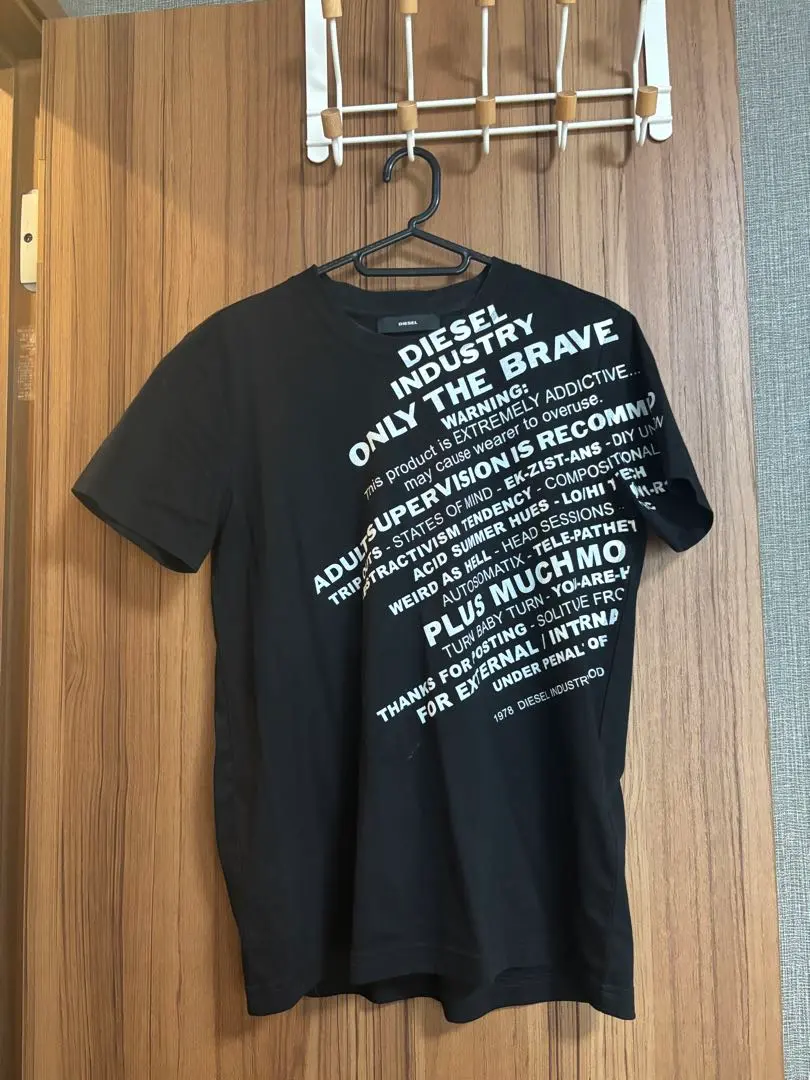 Thumbnail of DIESEL Black T-shirt with Text Print