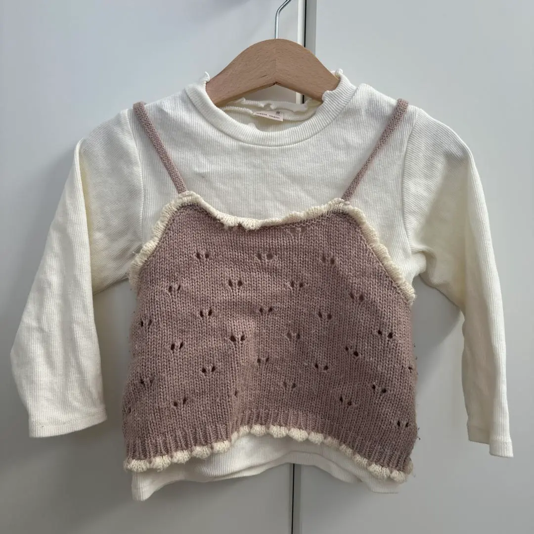 Thumbnail of petit main Knit Cami Docking Top 100