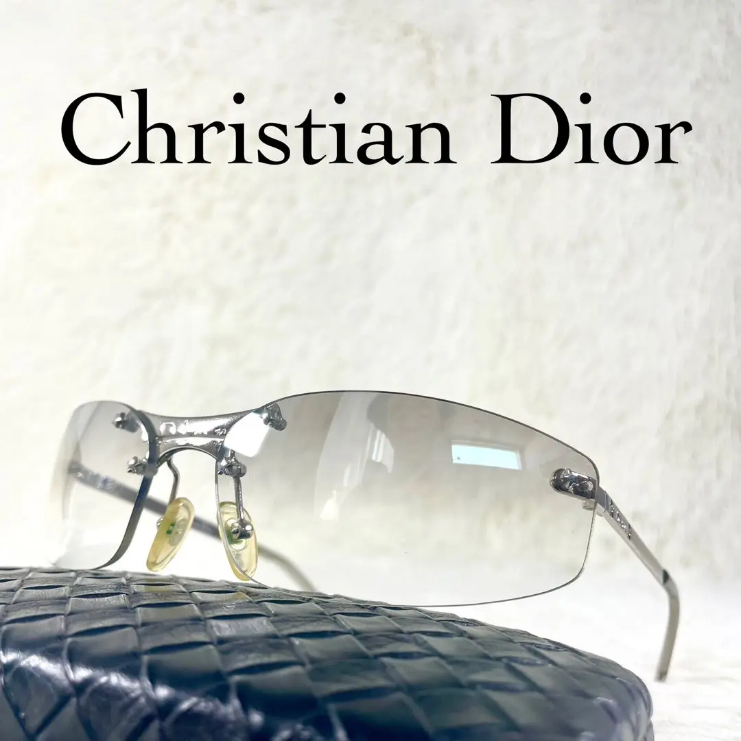 Christian Dior シルバーフレームサングラス新品・未使用 Christian Dior クリスチャンディオール D59 サングラス