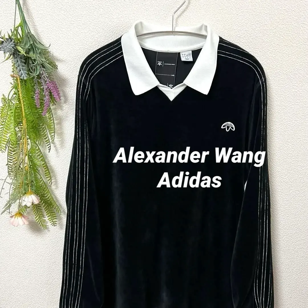 Alexander wang×adidas orignals ベロアポロシャツ スポーツストア ALEXANDER モード専門ブランド | ベロア