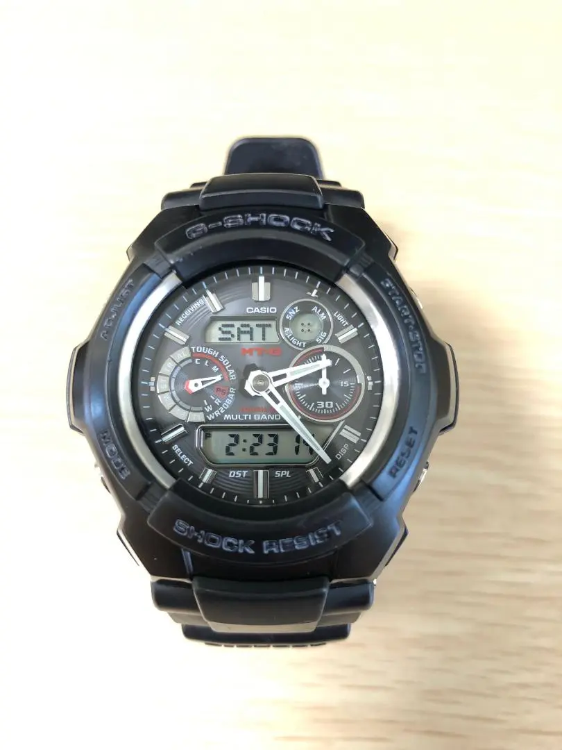 カシオ G-SHOCK MTG-1500 ブラック×シルバー 不動品（ジャンク） カシオ G-SHOCK MTG-1500 ブラック×シルバー 不動品（ジャンク