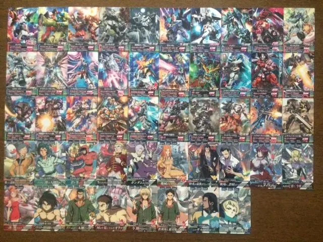 Thumbnail of Gundam Tryage TKR2 Series Rare & Common Full Set - 48 Types, 48 Cards - Out of Print
