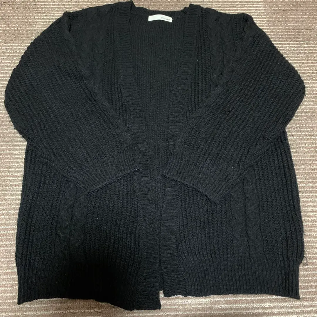 Thumbnail of SHOO・LA・RUE Black Knit Cardigan (M Size)