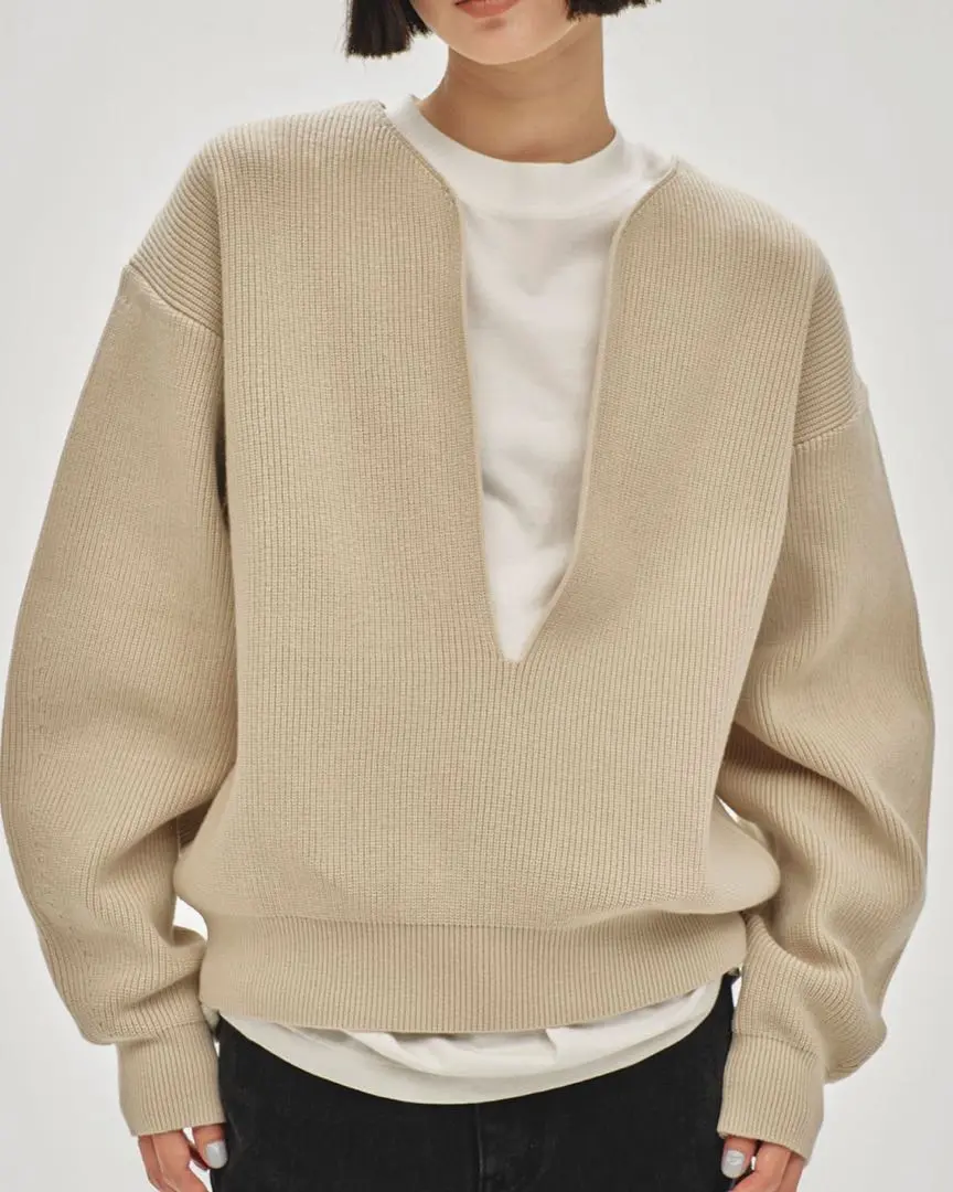 美品・即発送★todayful Slit Neck Knit TODAYFUL（トゥデイフル）の「slit neck knit dress（ワンピース