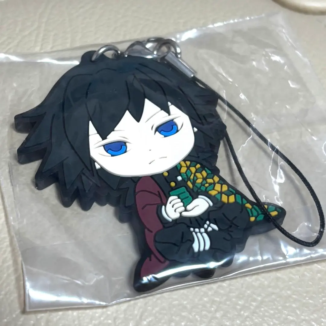 Thumbnail of Kimetsu no Yaiba Ichiban Kuji Kyun-Chara Rubber Strap Giyu Tomioka