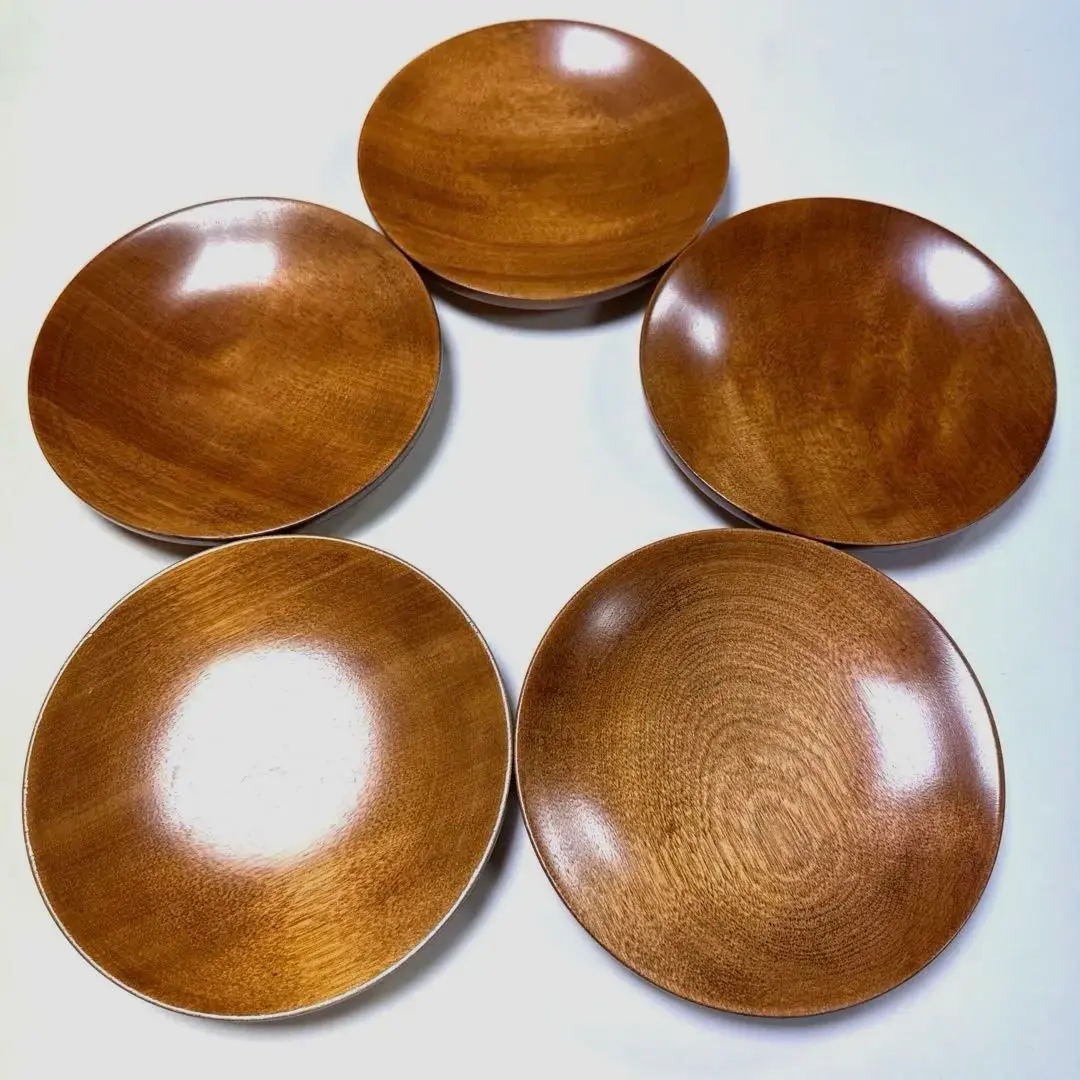 Thumbnail of Kuriyama Mingei Natural Wood Wooden Plates - Set of 5