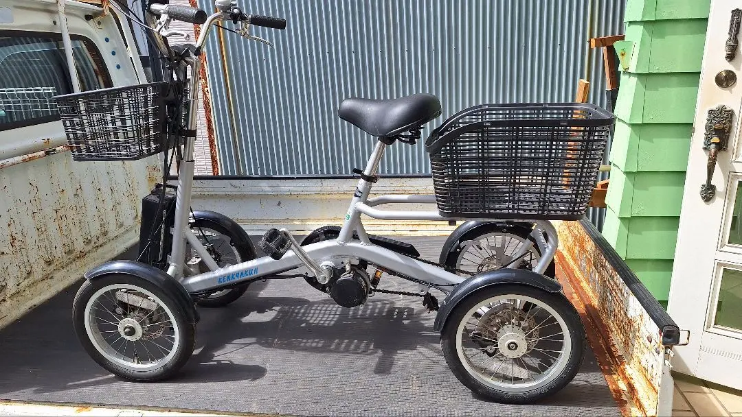 協栄製作所けんきゃくん　 電動アシスト自転車 4輪 バスケット付き 4輪電動アシスト自転車けんきゃくん | さえないおっさんぶろぐに