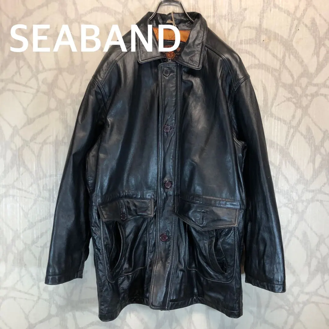Thumbnail of SEABAND Black Leather Jacket - Genuine Leather