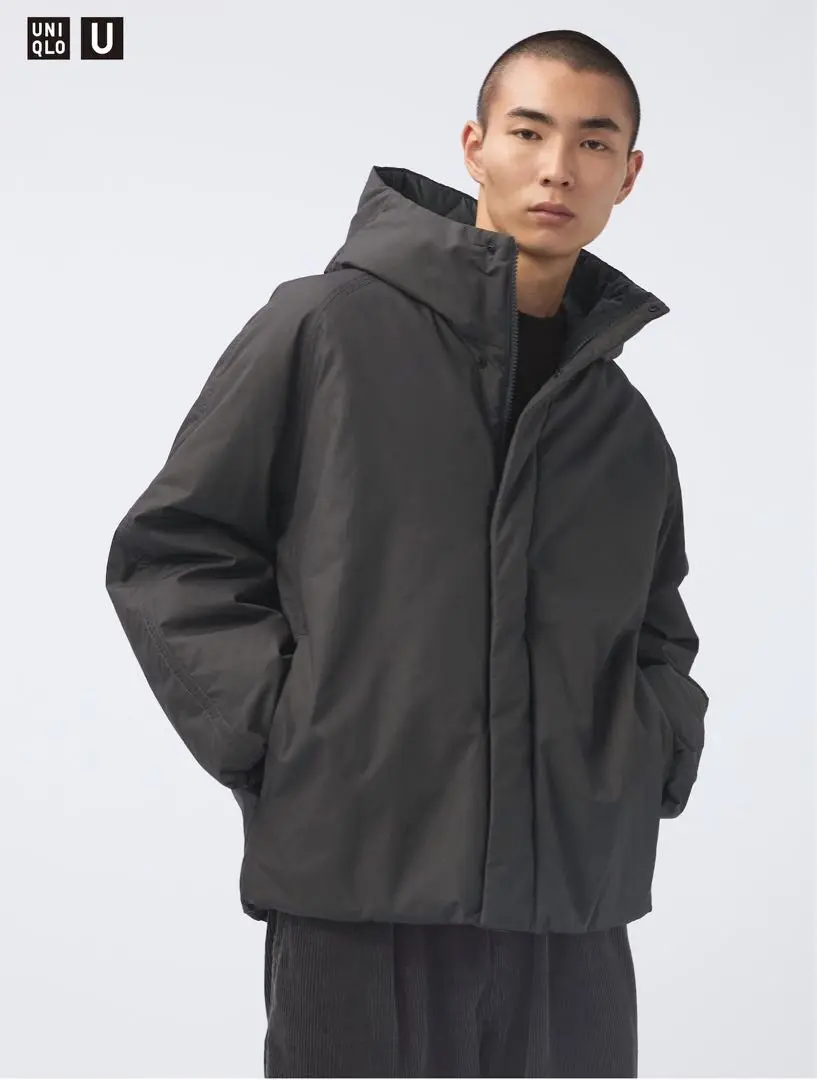 UNIQLO U パフテックボリュームパーカ　XXL ダークグレー ユニクロ公式 | パフテックボリュームパーカ