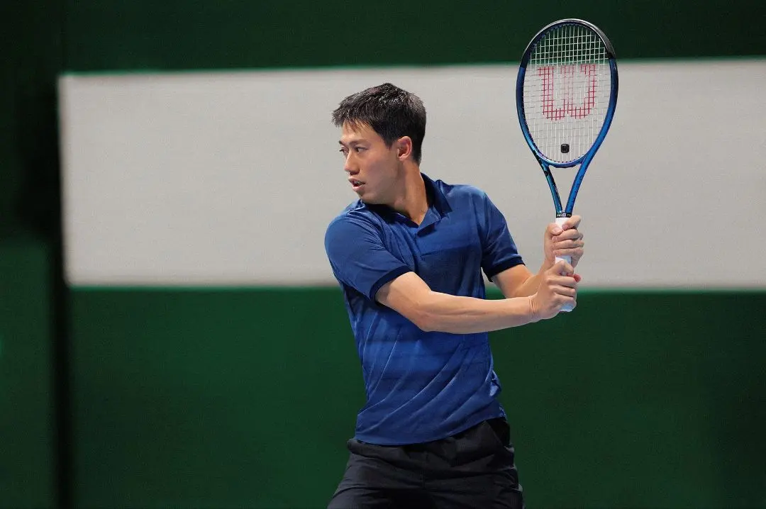 Thumbnail of Price reduced: New Uniqlo Dry-EX Polo Shirt, Kei Nishikori, French Open (L)