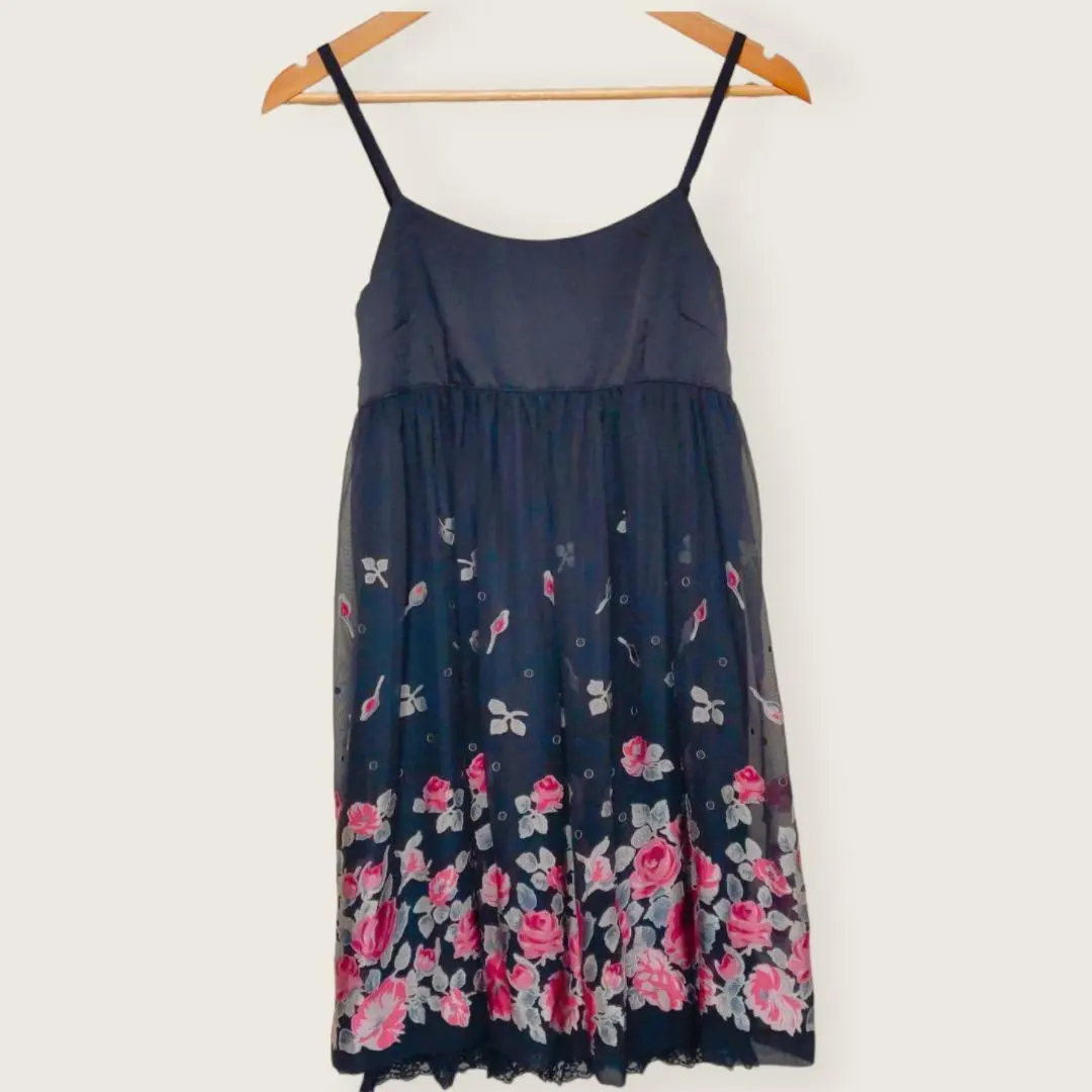 Thumbnail of Price reduced! [New, Unused] L'EST ROSE Sleeveless Dress, Black, Floral