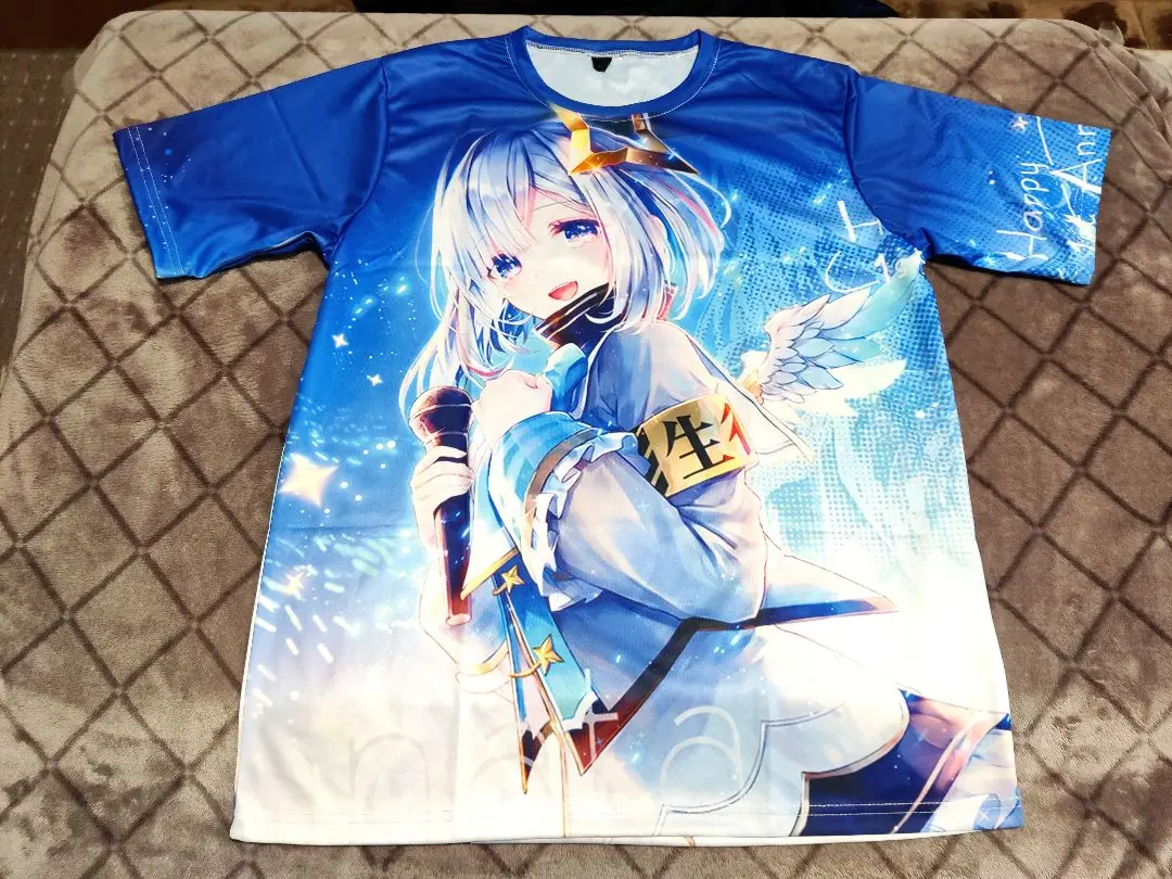 衣類　天音かなた ☆PP天使☆Tシャツ ライトブルー Mサイズ 「バーチャルYouTuber ホロライブ」 新＞ 天音かなた ☆PP天使☆Tシャツ（ボイス特典付き） - ホロ