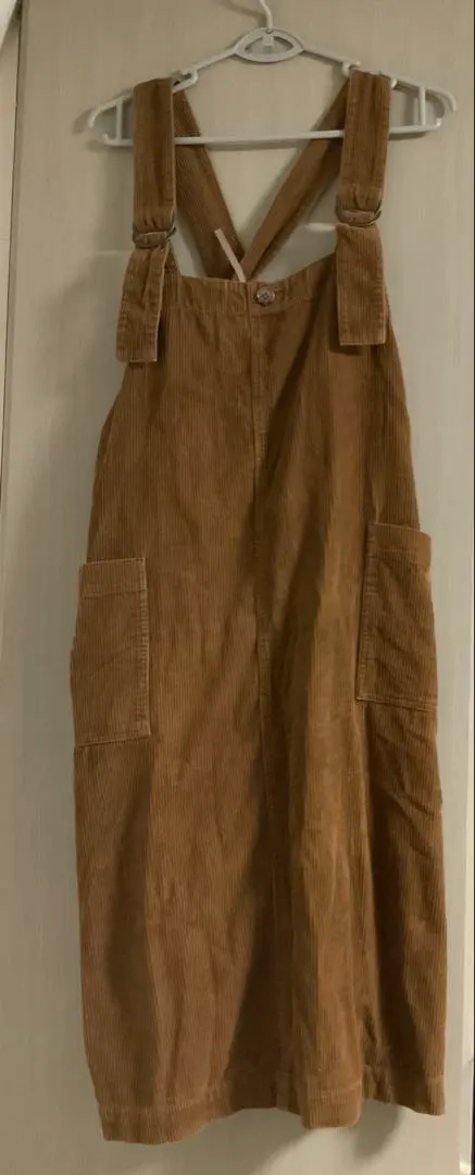 Thumbnail of POU DOU DOU Brown Corduroy Salopettes