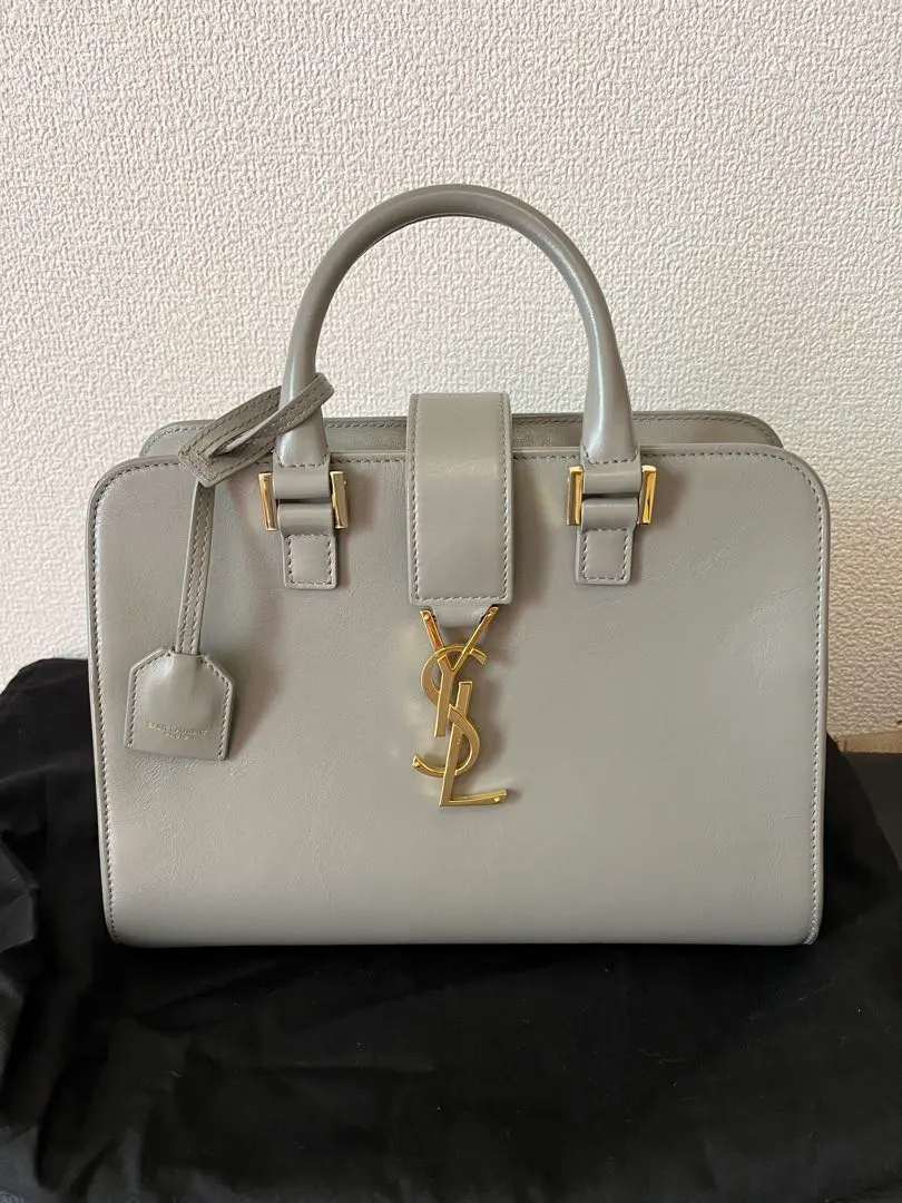 SAINT LAURENT 灰色 ベイビーカバス 的縮圖